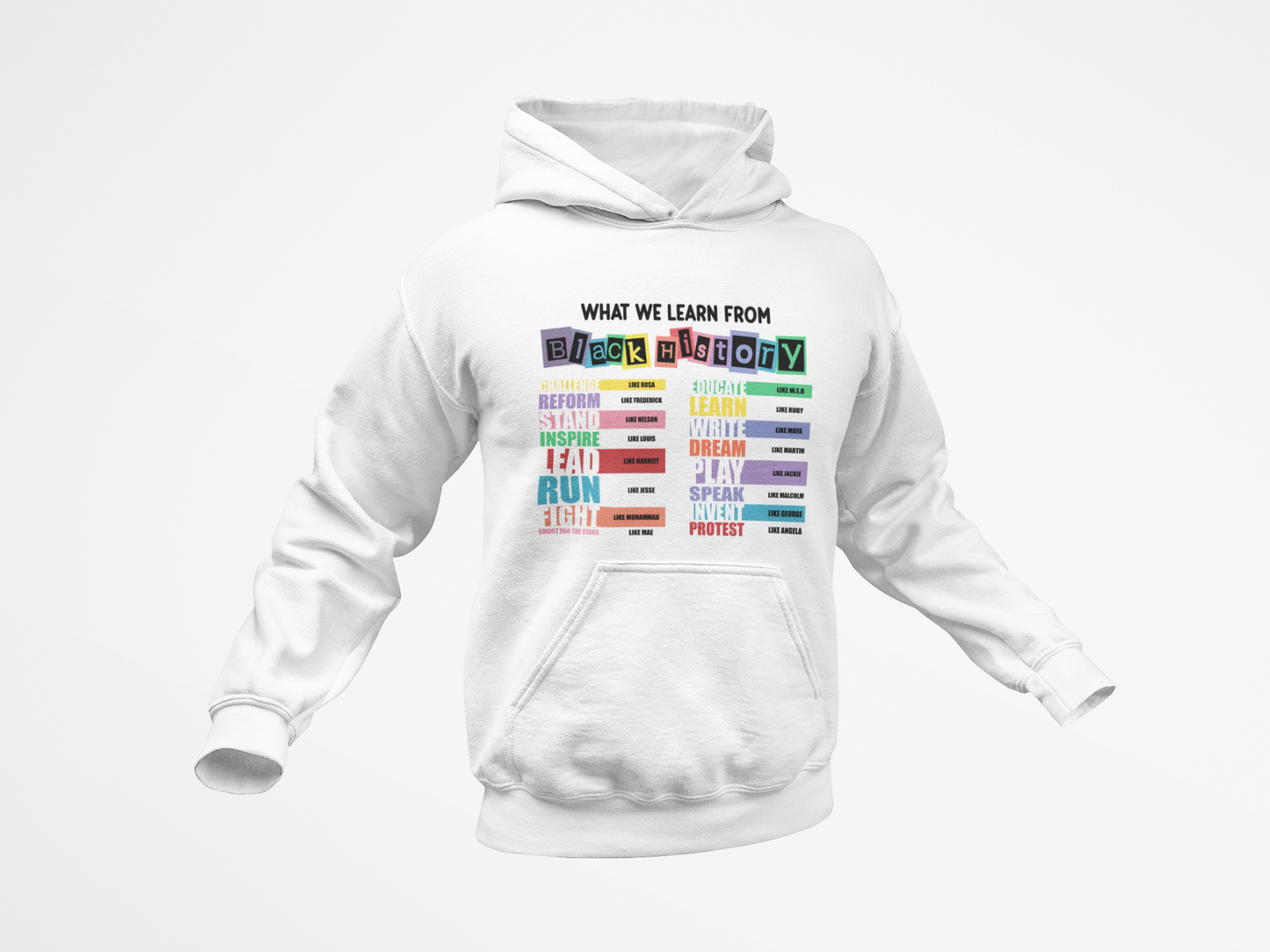 What We Learned - Black History T-Shirt, Hoodie & Sweater