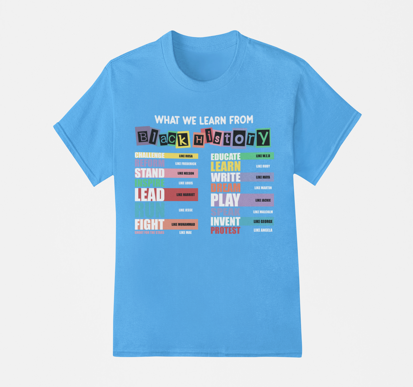 What We Learned - Black History T-Shirt, Hoodie & Sweater