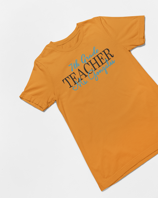 Teacher (Mr Ms Mrs) Personalized Tshirt