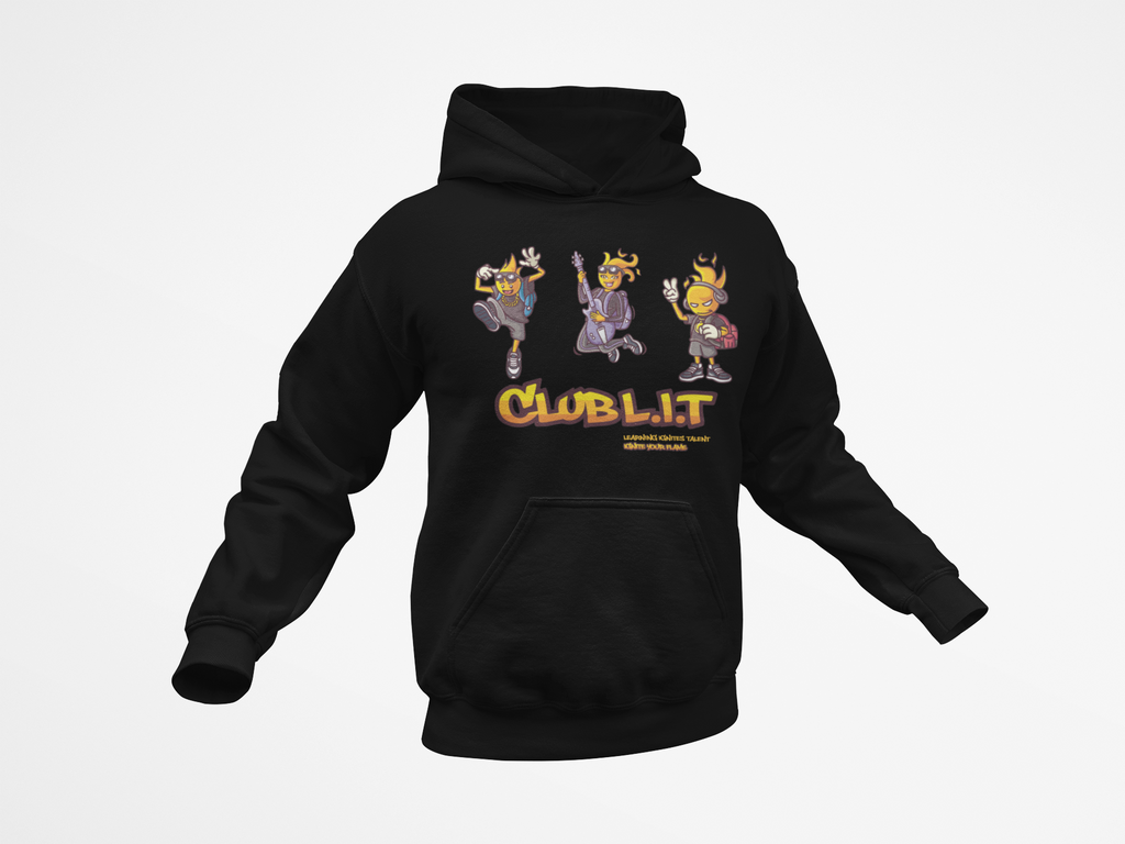 DJ Club Lit Hoodie: Learning Ignites Talent