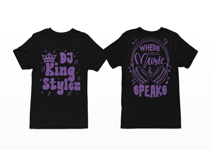Music Speaks T-Shirt, Hoodie & Sweater (DJ KingStylez)