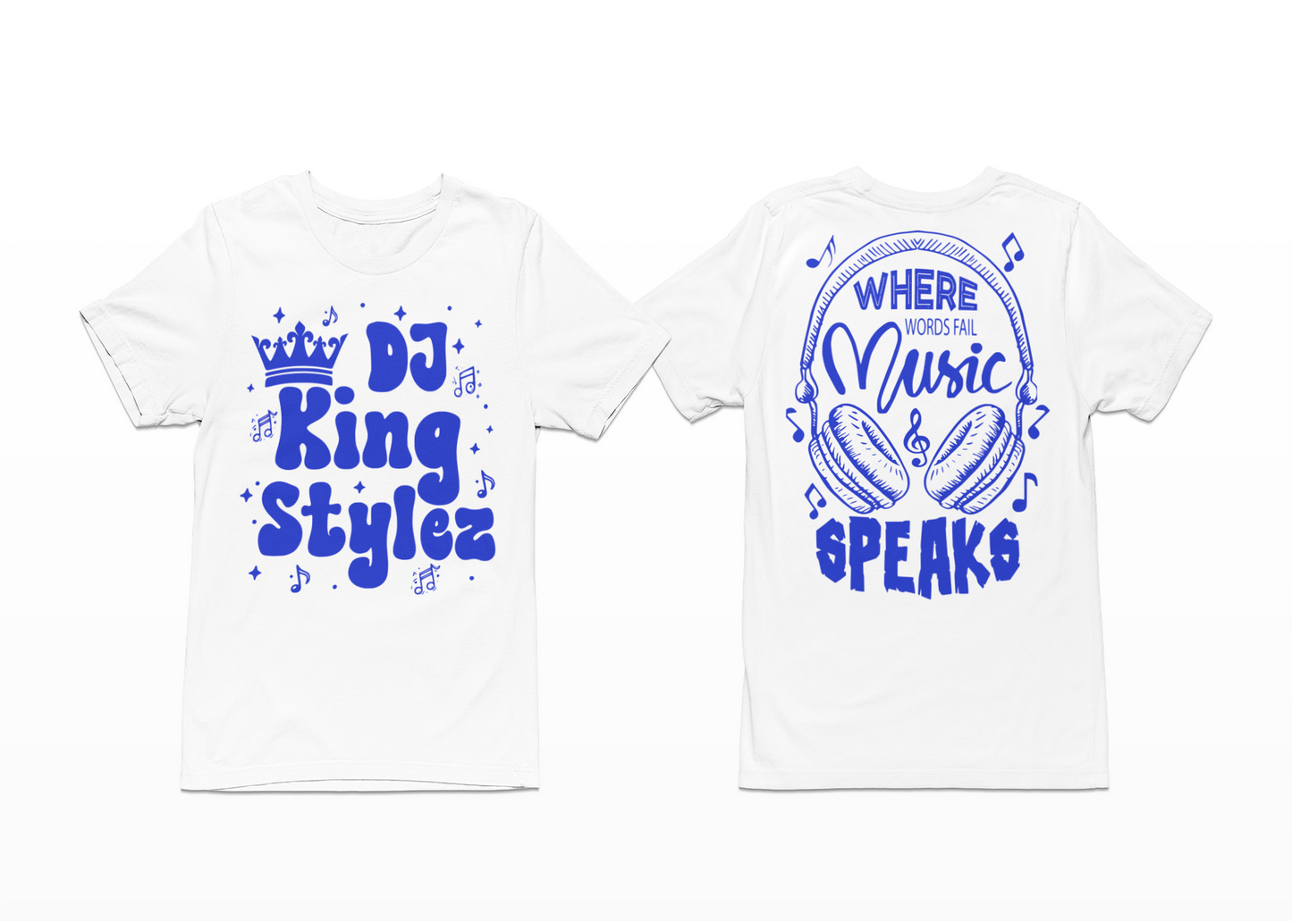 Music Speaks T-Shirt, Hoodie & Sweater (DJ KingStylez)