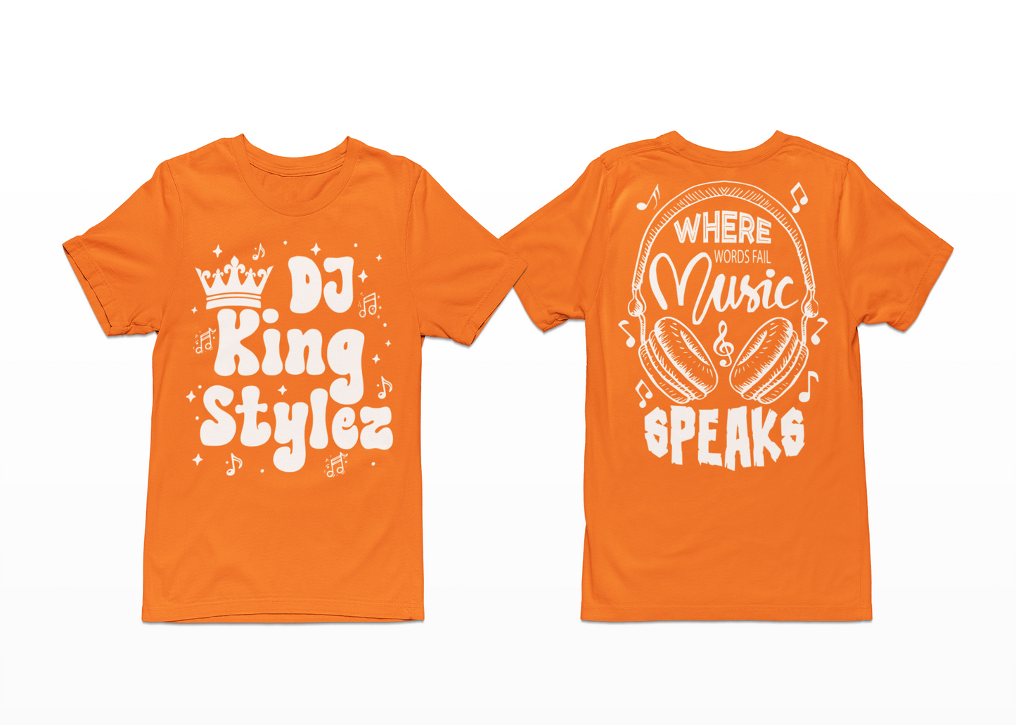 Music Speaks T-Shirt, Hoodie & Sweater (DJ KingStylez)