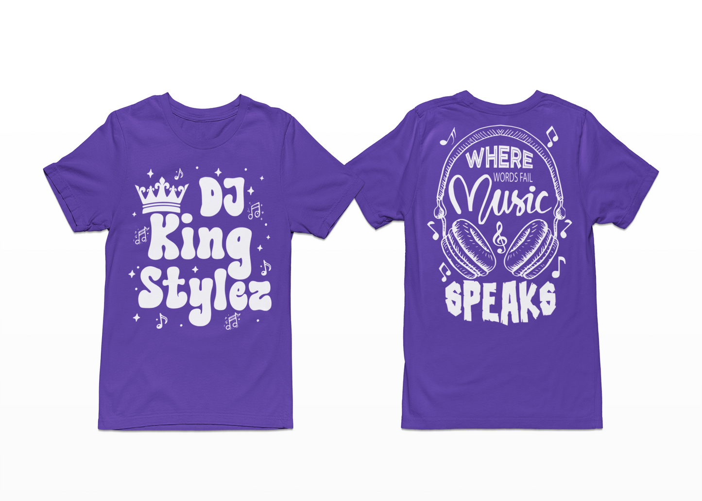 Music Speaks T-Shirt, Hoodie & Sweater (DJ KingStylez)