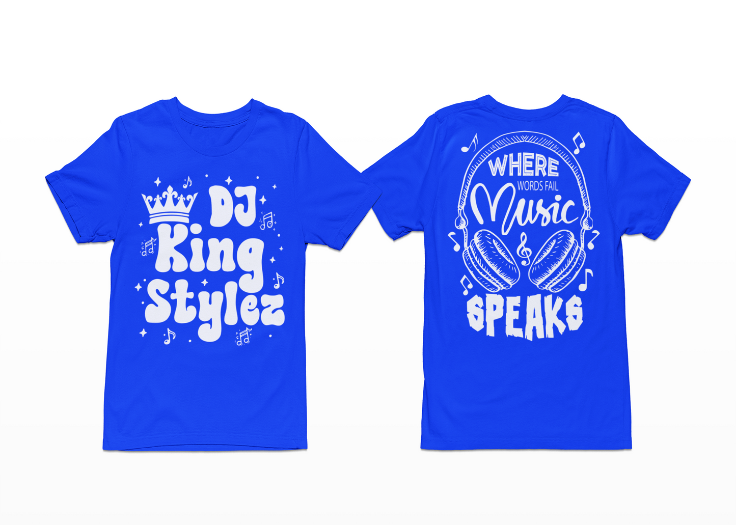 Music Speaks T-Shirt, Hoodie & Sweater (DJ KingStylez)