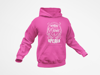 Music Speaks T-Shirt, Hoodie & Sweater