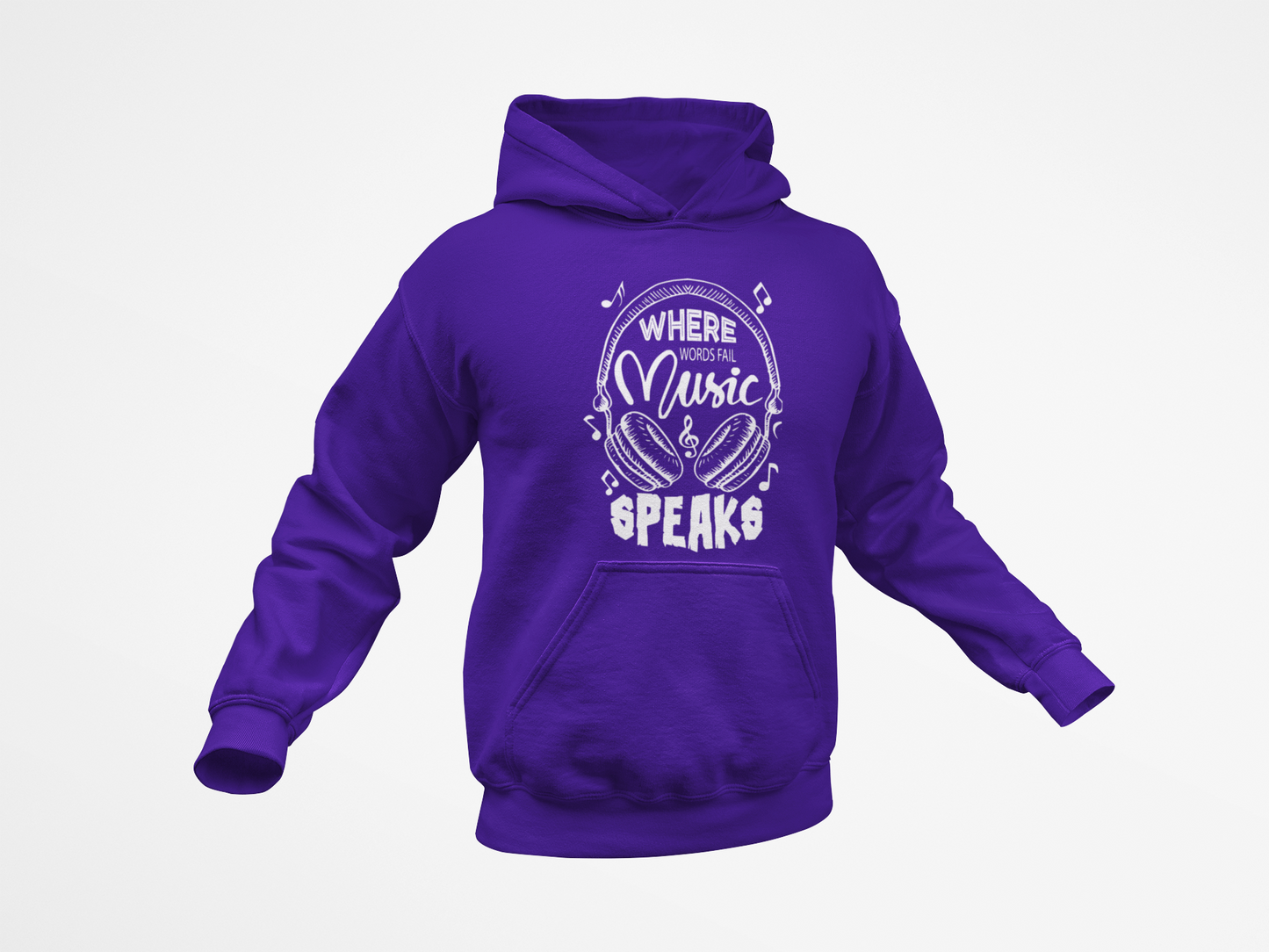 Music Speaks T-Shirt, Hoodie & Sweater
