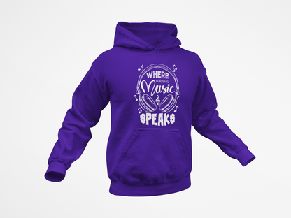 Music Speaks T-Shirt, Hoodie & Sweater