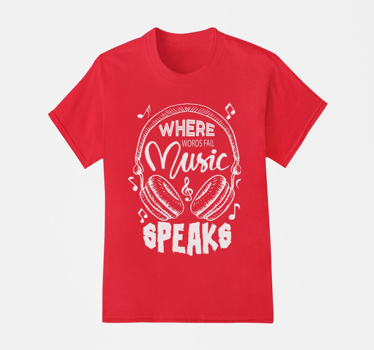 Music Speaks T-Shirt, Hoodie & Sweater