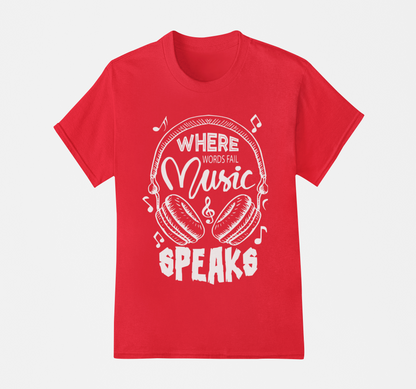 Music Speaks T-Shirt, Hoodie & Sweater