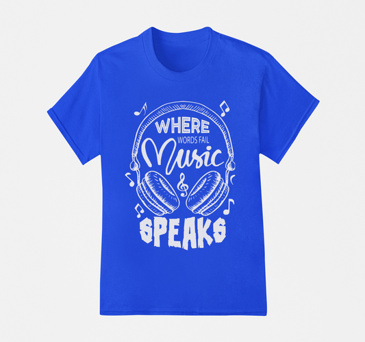 Music Speaks T-Shirt, Hoodie & Sweater