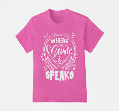 Music Speaks T-Shirt, Hoodie & Sweater