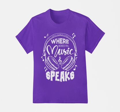 Music Speaks T-Shirt, Hoodie & Sweater