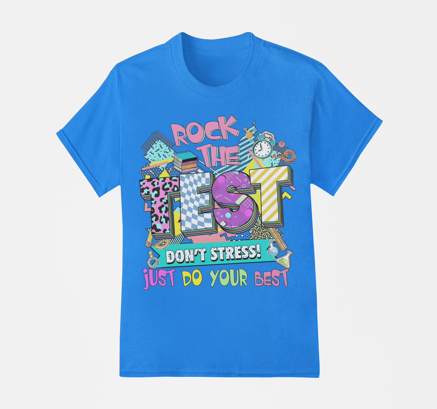 Rock The Test Teacher Testing T-shirt