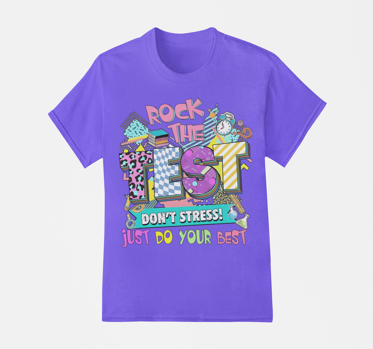 Rock The Test Teacher Testing T-shirt