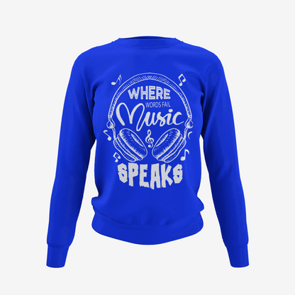 Music Speaks T-Shirt, Hoodie & Sweater