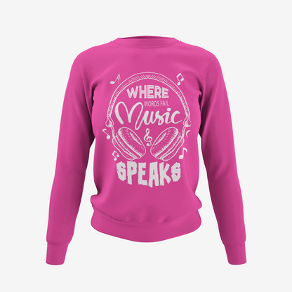 Music Speaks T-Shirt, Hoodie & Sweater
