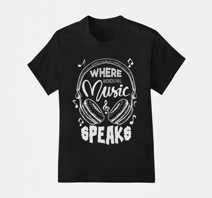 Music Speaks T-Shirt, Hoodie & Sweater