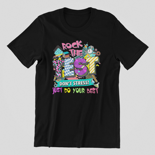 Rock The Test Teacher Testing T-shirt